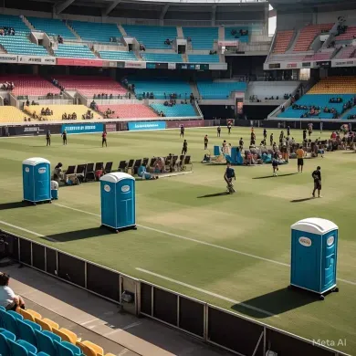 Event Olahraga Kasti Lebih Nyaman dengan Toilet Portable
